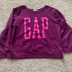 gap, m, purple and pink